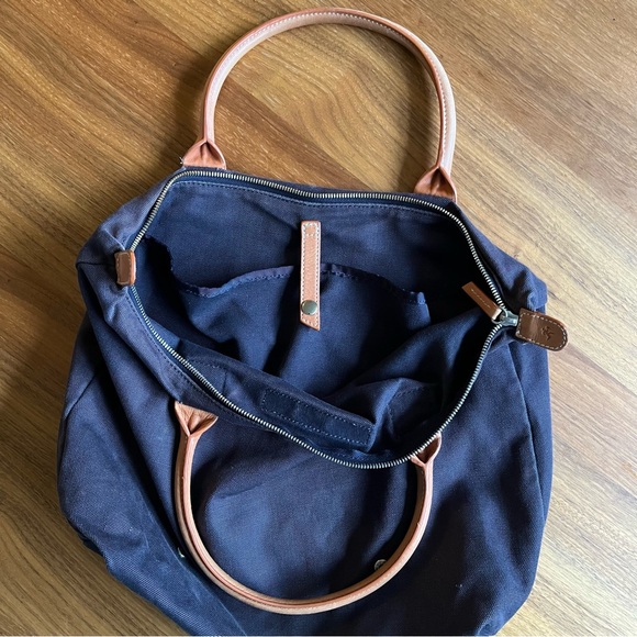 Want Organic for J. Crew - navy tote bag - Picture 3 of 5